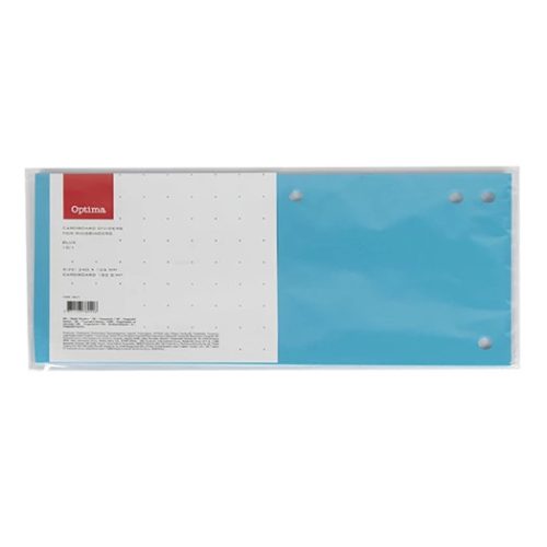 Elválasztócsík, OPTIMA, 105x240 mm, kék (10db/csomag)