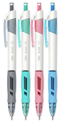 Golyóstoll, DELI Linfini Q18-BL, 0,7 mm, kék