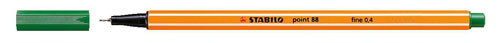 Tűfilc, STABILO Point 88, 0,4 mm, 88/36, zöld