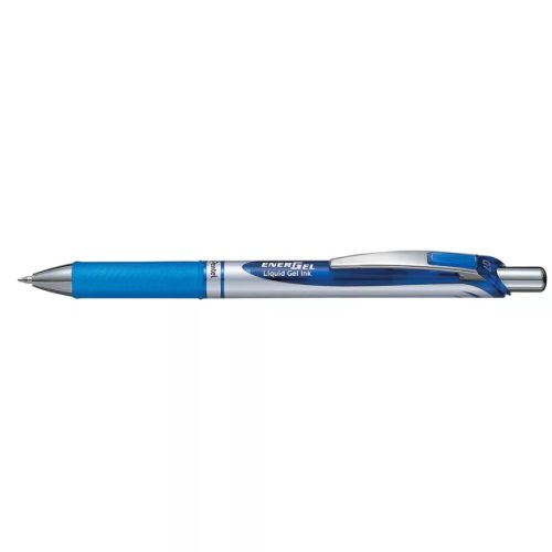 Zselés toll, PENTEL Energel BL77, 0,7 mm, nyomógombos, kék